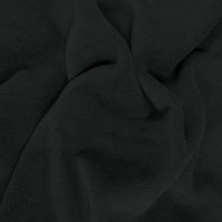 Plain Fleece Fabric  BLACK