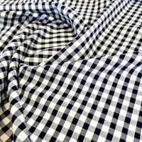 1/4'' Polycotton Gingham BLACK