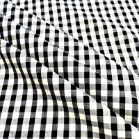 1/4'' Polycotton Gingham BLACK