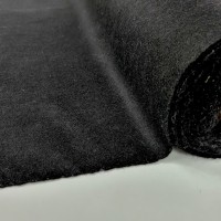 Wool Serge Black FLAME RETARDANT