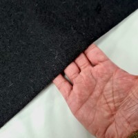 Wool Serge Black FLAME RETARDANT