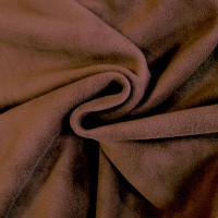 Plain Fleece Fabric  BROWN