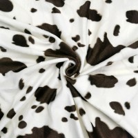 Brown Cow Polyester Velboa