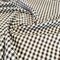 1/4 '' Polycotton Gingham BROWN