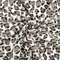 Antipill Fleece - Snow Leopard BROWN