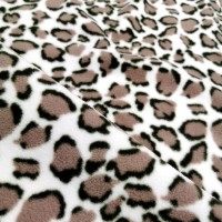 Antipill Fleece - Snow Leopard BROWN