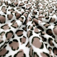 Antipill Fleece - Snow Leopard BROWN