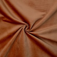 Cotton Velvet Burnt Orange