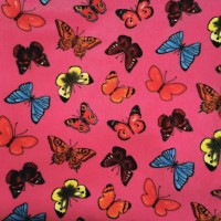 Anti Pill Fleece Fabric - BUTTERFLIES