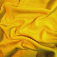 Plain Fleece Fabric CANARY YELLOW