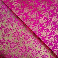 Indian Brocade Design 2 - Cerise