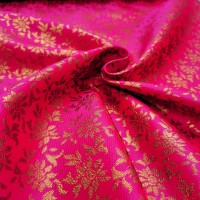 Indian Brocade Design 2 - Cerise