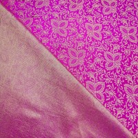 Indian Brocade Design 3- Cerise