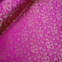 Indian Brocade Design 3- Cerise