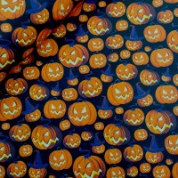 100% Halloween Cotton - Pumpkins