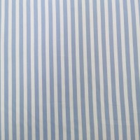 100% Cotton Stripe - White and Blue