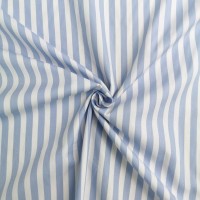 100% Cotton Stripe - White and Blue