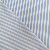 100% Cotton Stripe - White and Blue