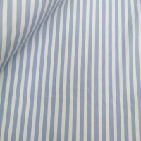 100% Cotton Stripe - White and Blue