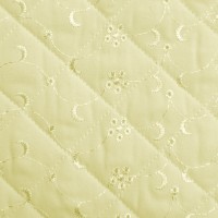 Quilted Broidery Anglaise - CREAM