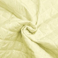 Quilted Broidery Anglaise - CREAM