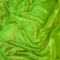 Crushed Velvet - Fluorescent Green