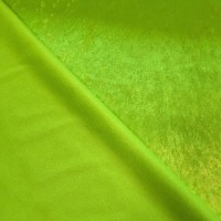 Crushed Velvet - Fluorescent Green
