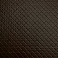 Embossed Diamond Leatherette Dark Brown