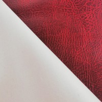 Distressed  Leatherette - DARK RED
