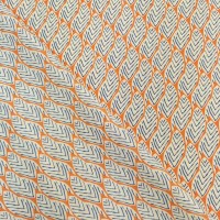 Pima Cotton Lawn Peter Horton - Design 1 Orange