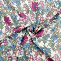 Pima Cotton Lawn Peter Horton - Design 3 Blue/Pink