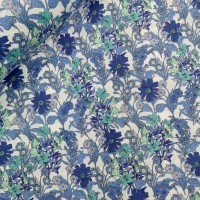 Pima Cotton Lawn Peter Horton - Design 3 Blue