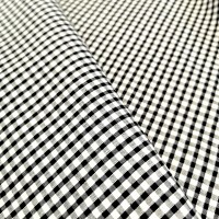 1/8'' Polycotton Gingham BLACK