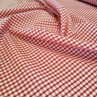 1/8'' Polycotton Gingham RED