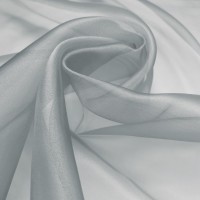 Plain Dyed Organza Gunmetal