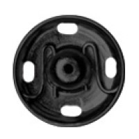 Snap Fasteners: Sew-on: Black: 9mm