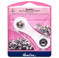 Eyelets Starter Kit: 5.5mm: Nickel and Silver: (D)