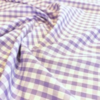 1/4'' Polycotton Gingham LILAC