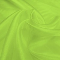 Plain Dyed Organza Lime Green