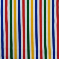 Multi Colour Stripe Polycotton 15mm