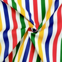 Multi Colour Stripe Polycotton 15mm