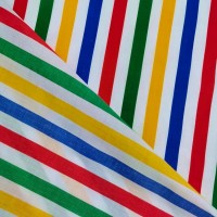 Multi Colour Stripe Polycotton 15mm