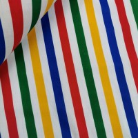 Multi Colour Stripe Polycotton 15mm