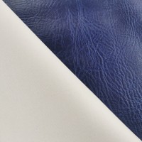 Distressed  Leatherette - NAVY BLUE