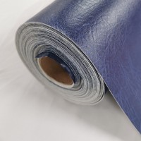 Distressed  Leatherette - NAVY BLUE