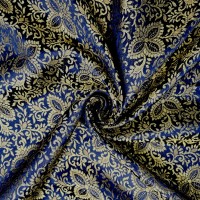 Indian Brocade Design 3 - Navy