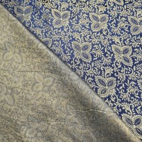 Indian Brocade Design 3 - Navy