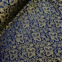 Indian Brocade Design 3 - Navy