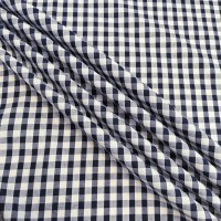 1/4''  Polycotton Gingham NAVY