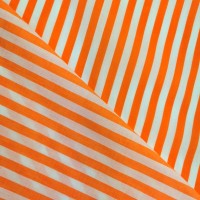 Polycotton Stripes ORANGE